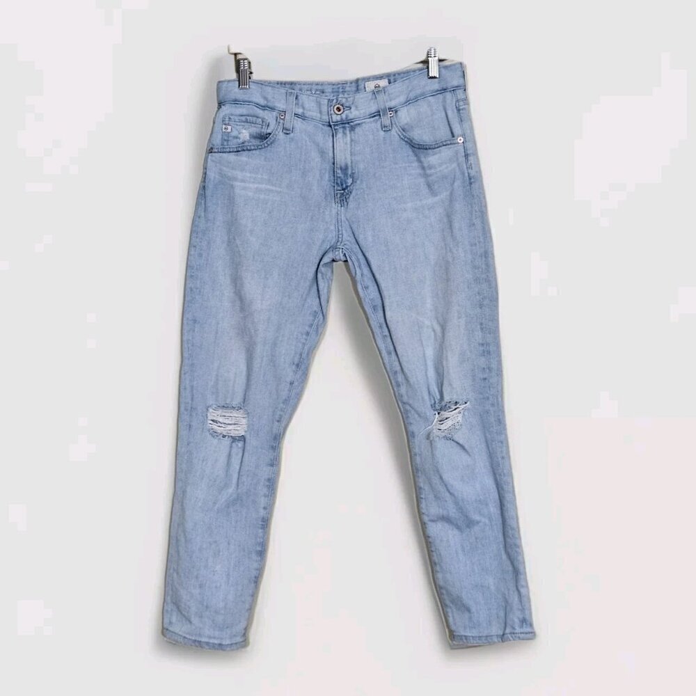 AG Adriano Goldschmied Jeans Womens 28R Blue High Rise Ex Boyfriend Slouchy Slim